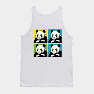 Pop Annoyed Panda - Funny Panda Art Tank Top